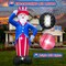 12FT Giant Patriotic Independence Memorial Day 4th of July Inflatable Outdoor Uncle Sam Decoration, LED Lights Holiday Blow Up for Fourth of July Party Garden Yard Lawn Decor